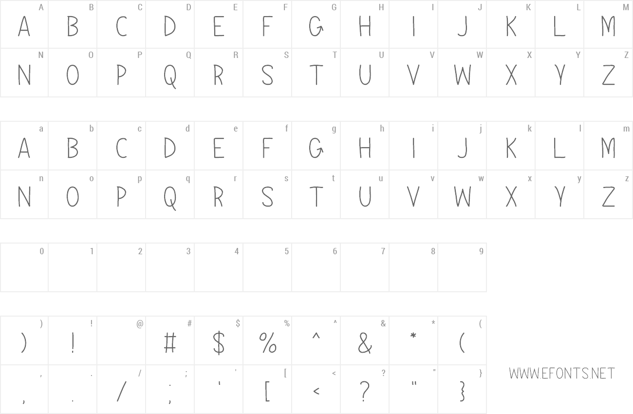 Font Bogwood preview
